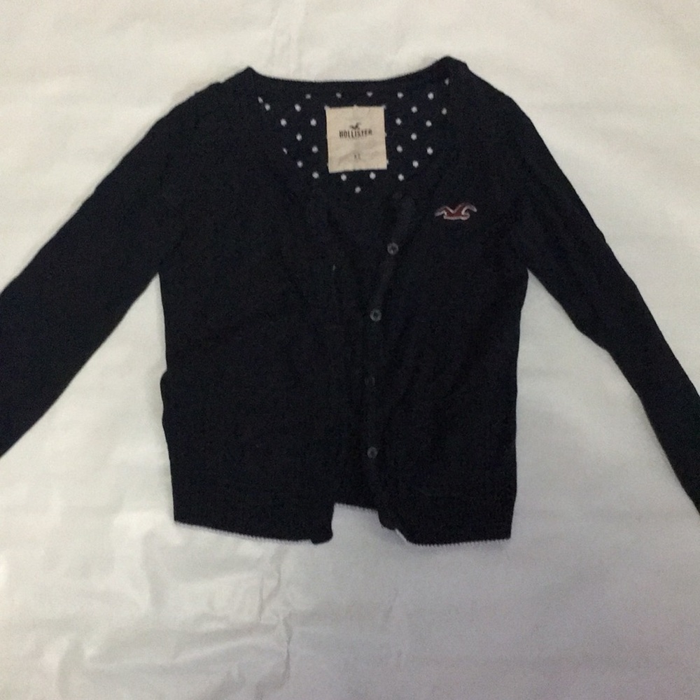 Hollister navy blue cardigan